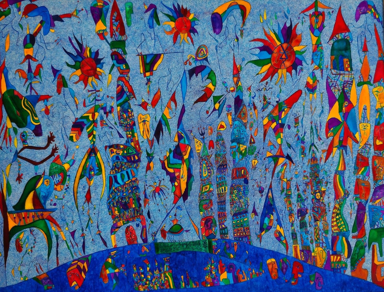The Bleu Citta by Abdias Abdiel, Ink on paper, 2025