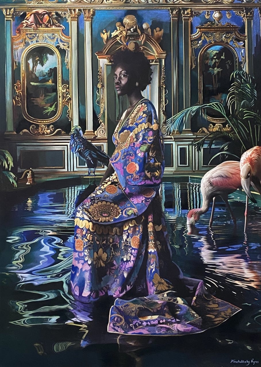 Venice I. by Agnes Zaszkaliczky, Mixed media on canvas, 2024
