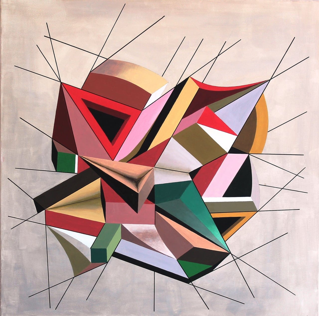Order&Disorder by Alex Bonsanthy, Acrylic on canvas, 2024