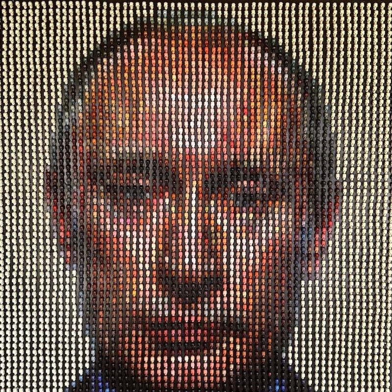 The Children of Mariupol by Andrew Scanlan, Mixed media on board