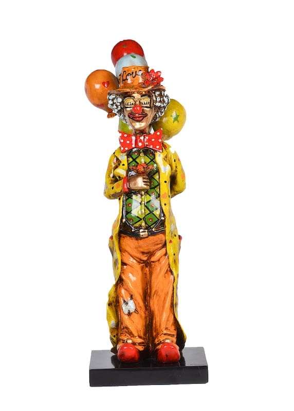 GRIMALDI II by ARTPICA, painted bronze sculpture