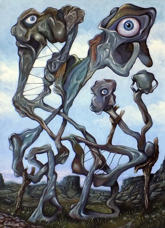 Stranger than Fiction No. 9 Second Petrification by Christian Goddard, Oil on canvas