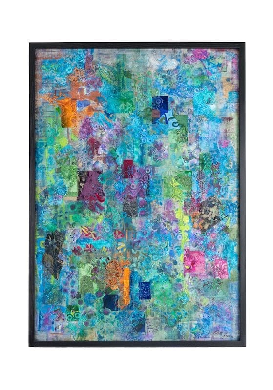 Sky of Blue, Sea of Green by Colette Jackson, Mixed media on linen