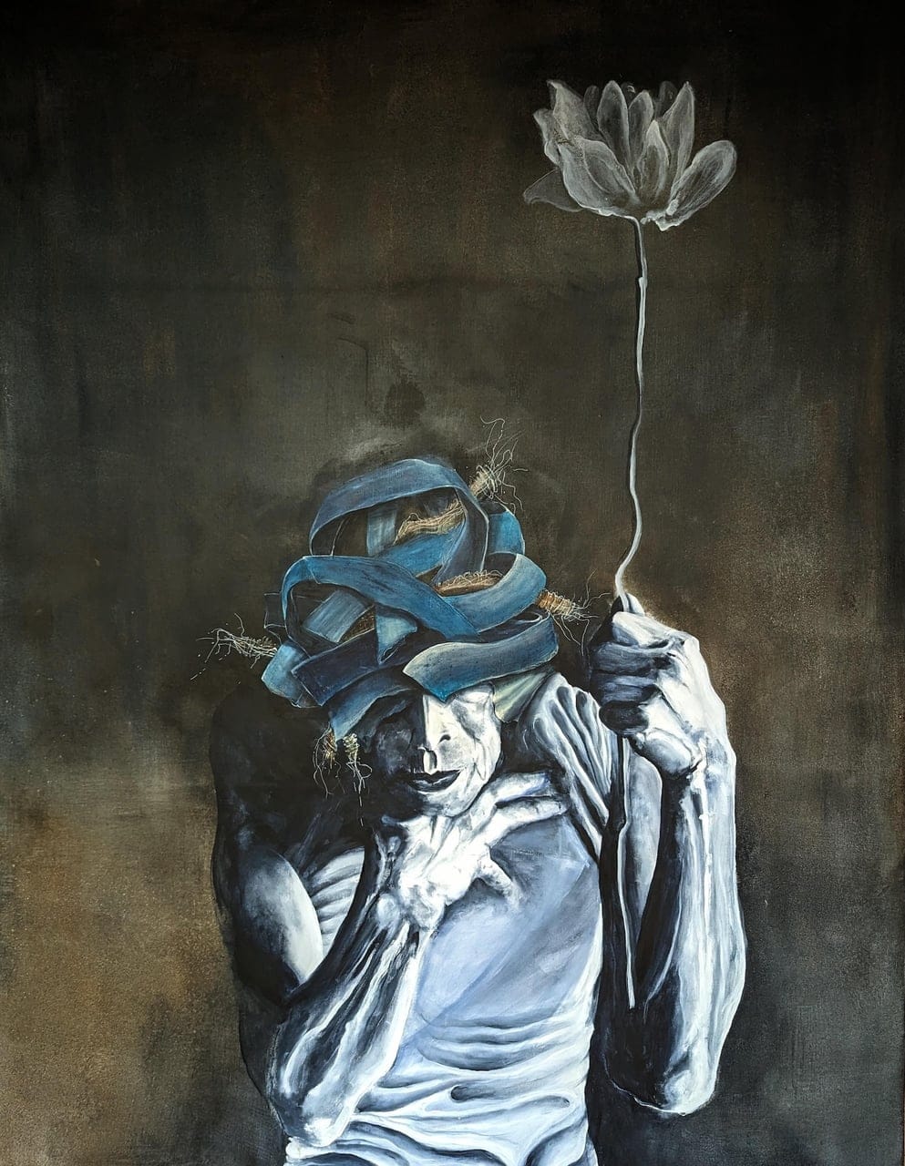 BUTOH#4.0 by CROW, Acrylic on canvas, 2024