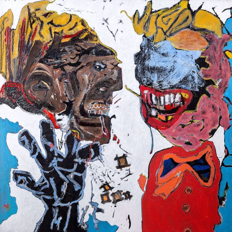 Untitled #1 by Cyrille Chamayou, Oil and acrylic on canvas