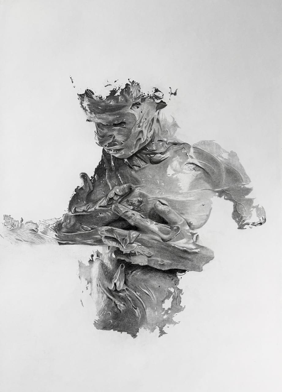 Mudman by d79pl, Pencil on paper, 2020