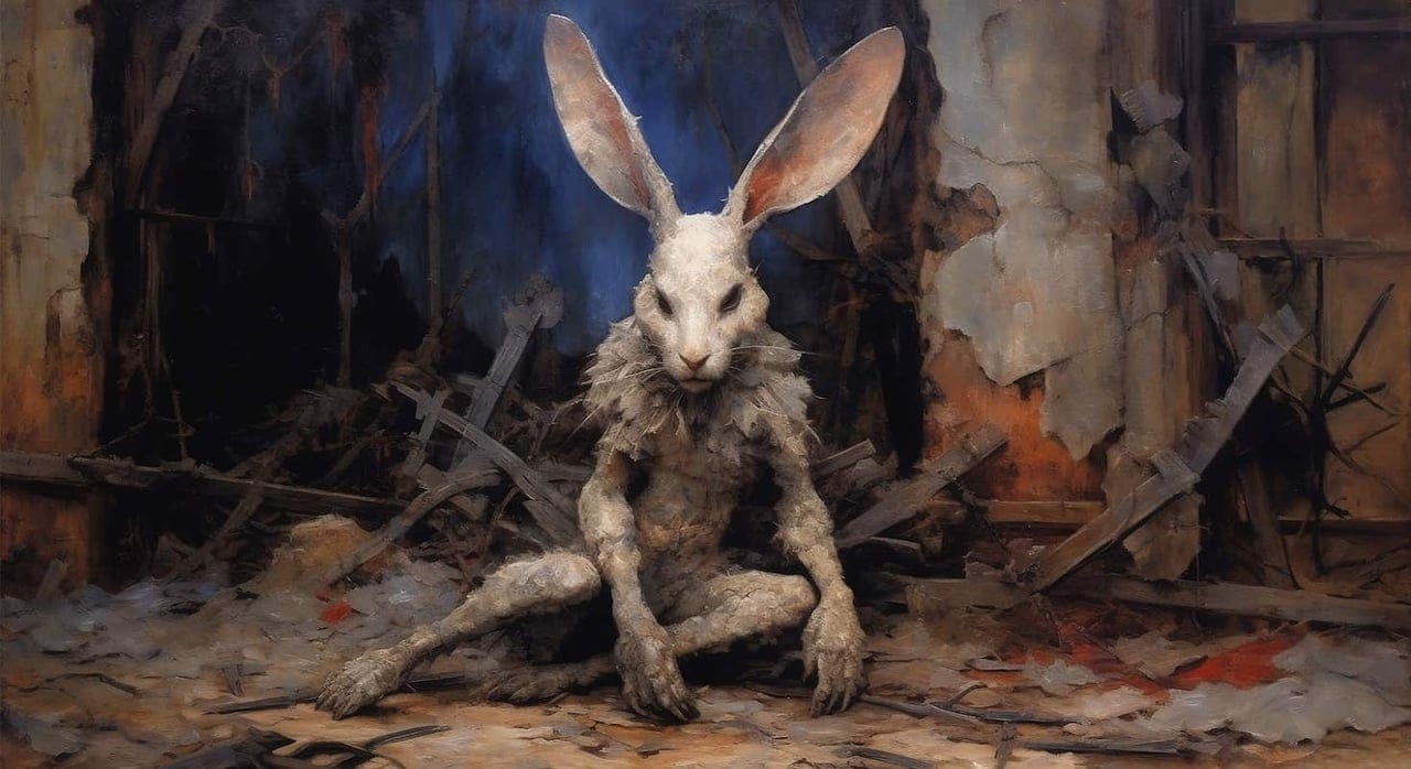 Desolation by Dmytro Zoria, Digital Artwork + AI on canvas