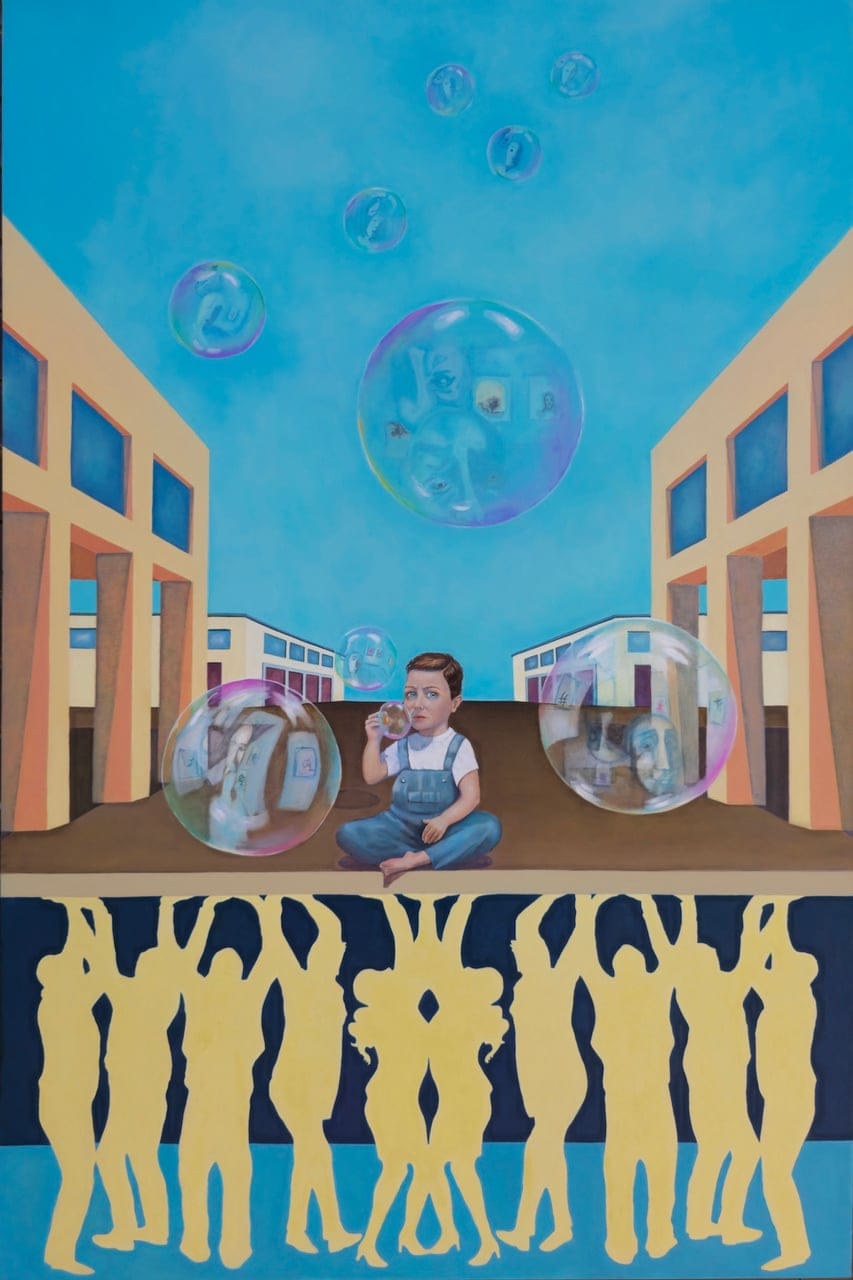 Il sogno condiviso by Elisa spagnoli, Oil on canvas, 2023