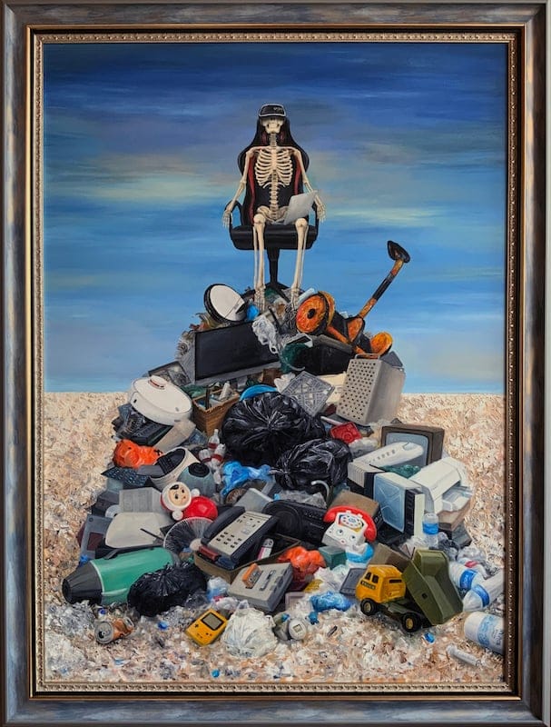 The Apotheosis of invisible struggle by Ellaya, Mixed media on canvas