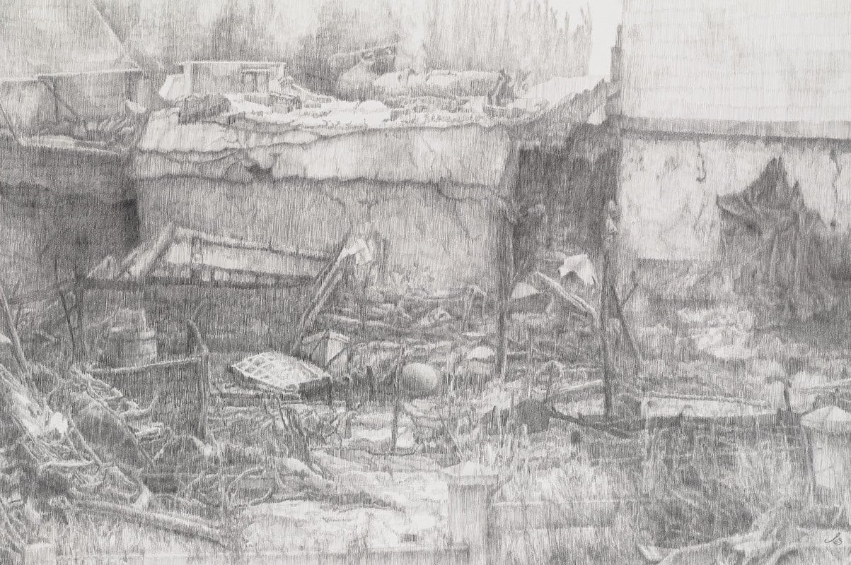 Human Destruction by Esther Schnerr, Pencil on paper