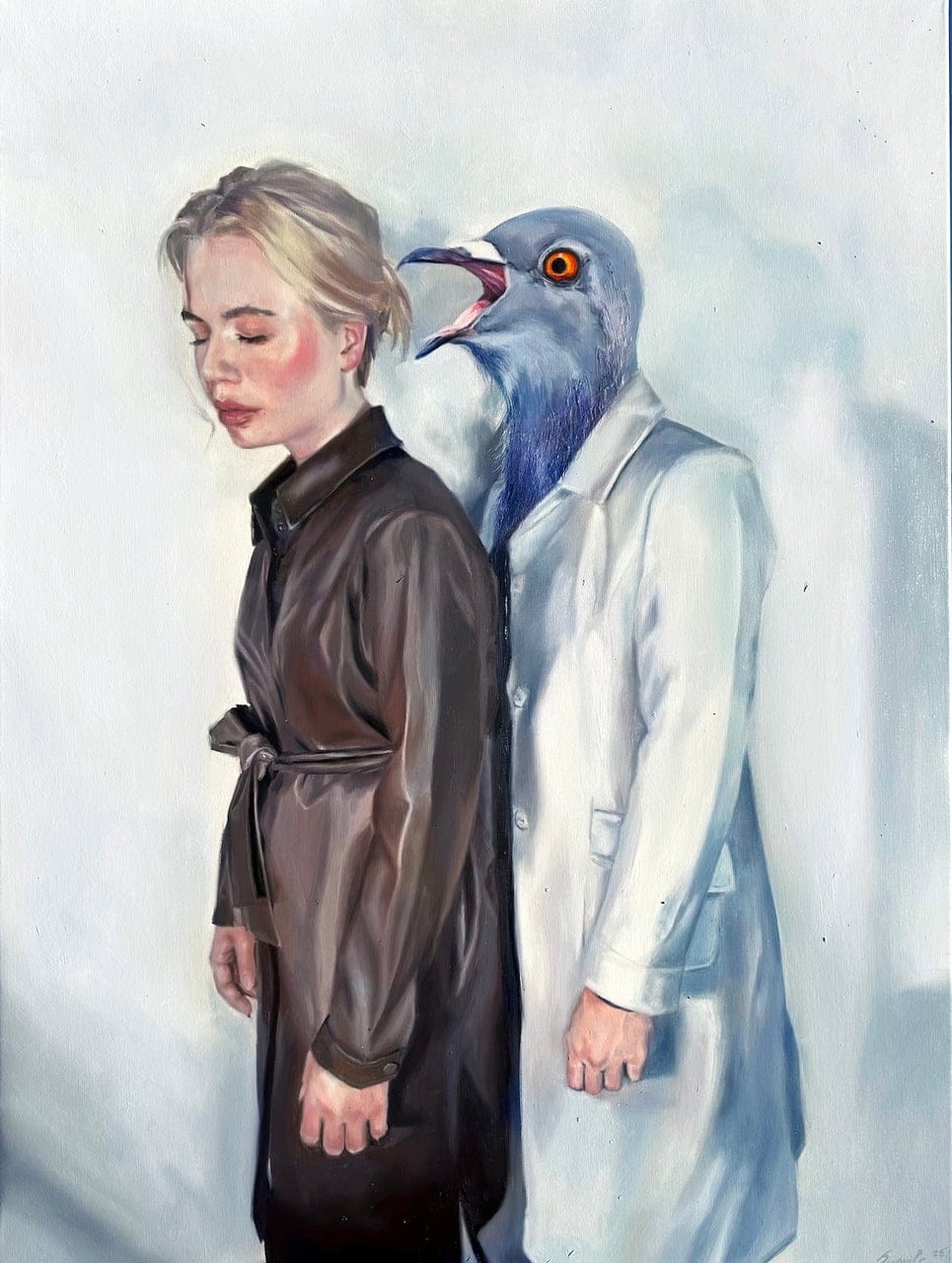 Who am I by Eva Samule, Mixed media on canvas, 2025