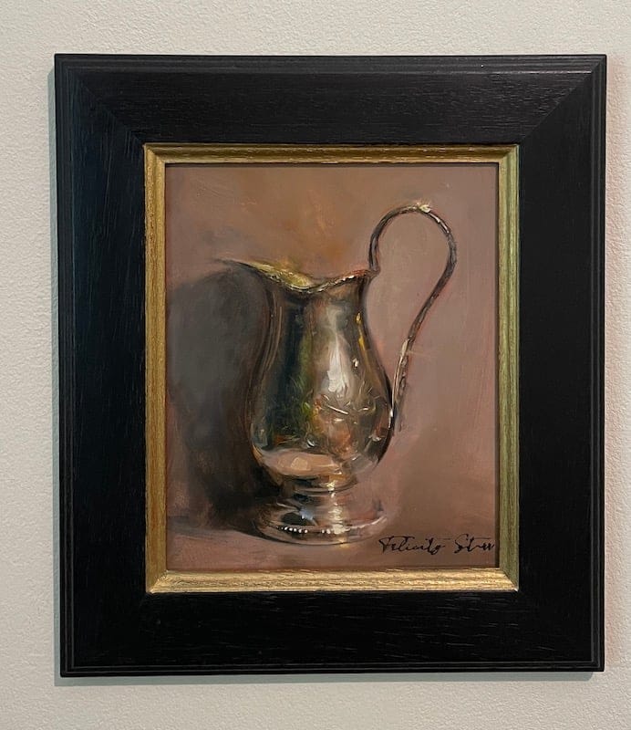 Antique Silver Jug by Felicity Joy Starr, Oil on board