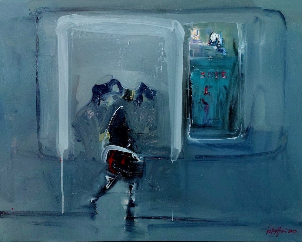 Variable Space by Foti Kllogjeri, Oil on canvas