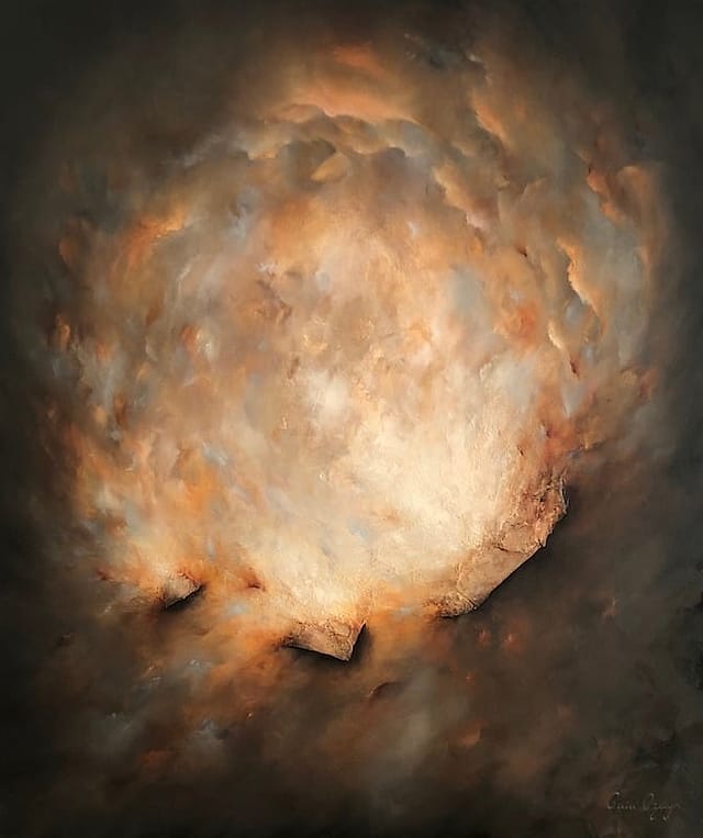 Eleutheria by Gaia Ozwyn, Concrete and Oil on Canvas