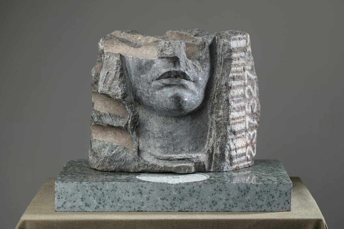 Cyber II by Gela Durujeli, Stone sculpture
