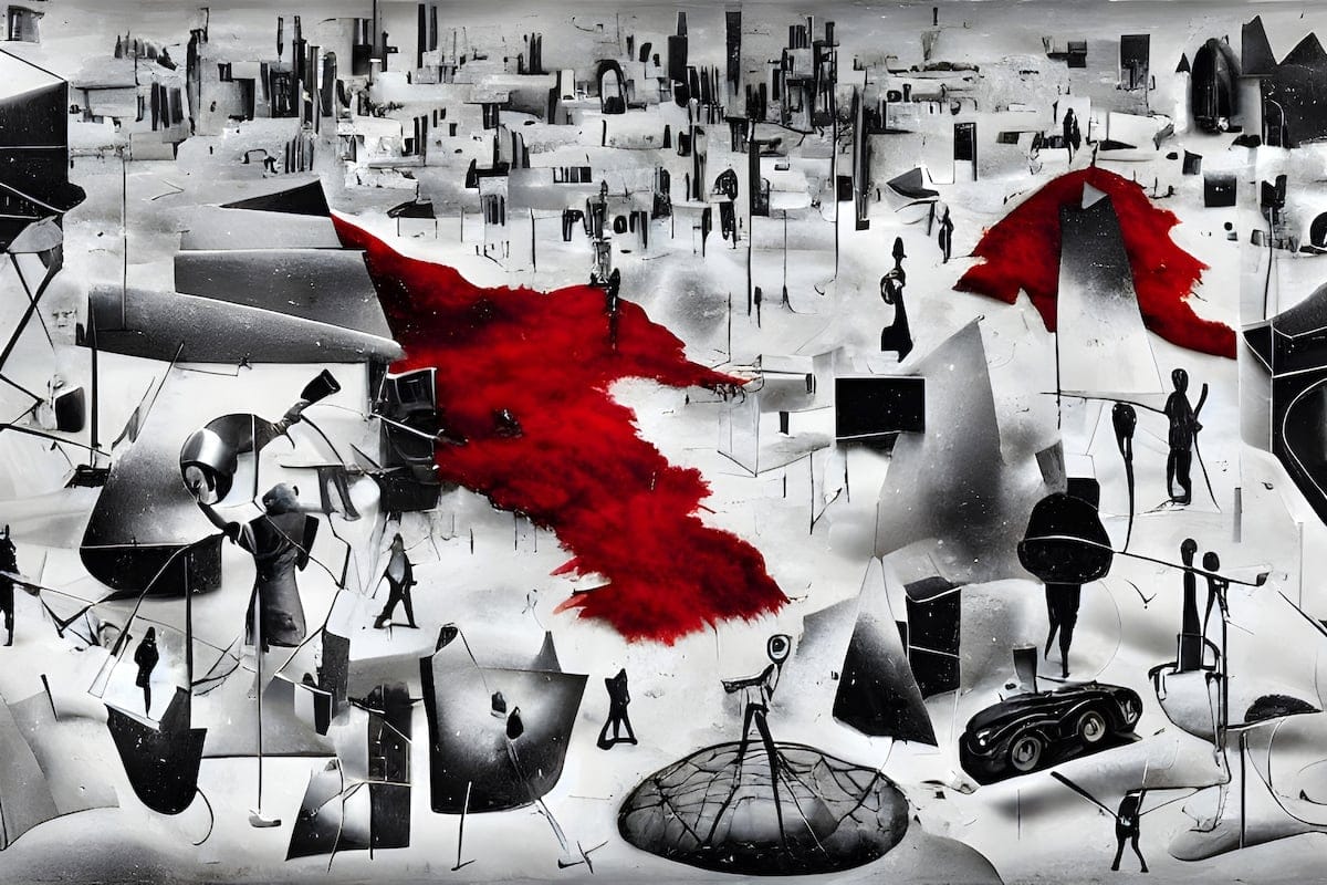 Wartimes by Ildikó Baranyi, Digital Art + AI, Gicle Fine Art, Hahnemhle paper