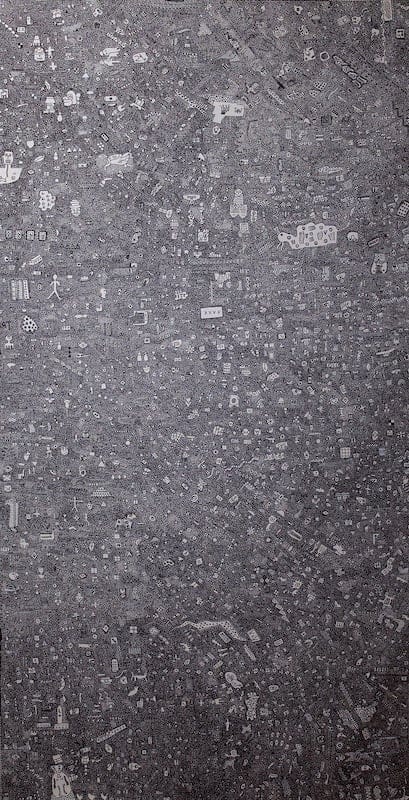 Ancestry by Işık, Ink on Canvas