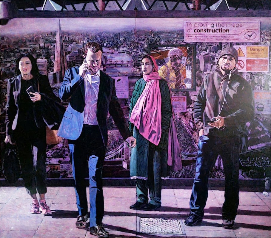 This Charter’d City by John McSweeney, Oil on board