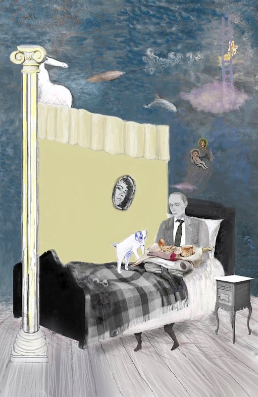 The President’s Breakfast. by Jowonder, Oil on canvas