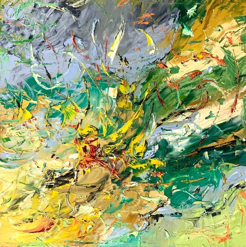 Abstract U-483 by Kay Griffith, Oil on canvas