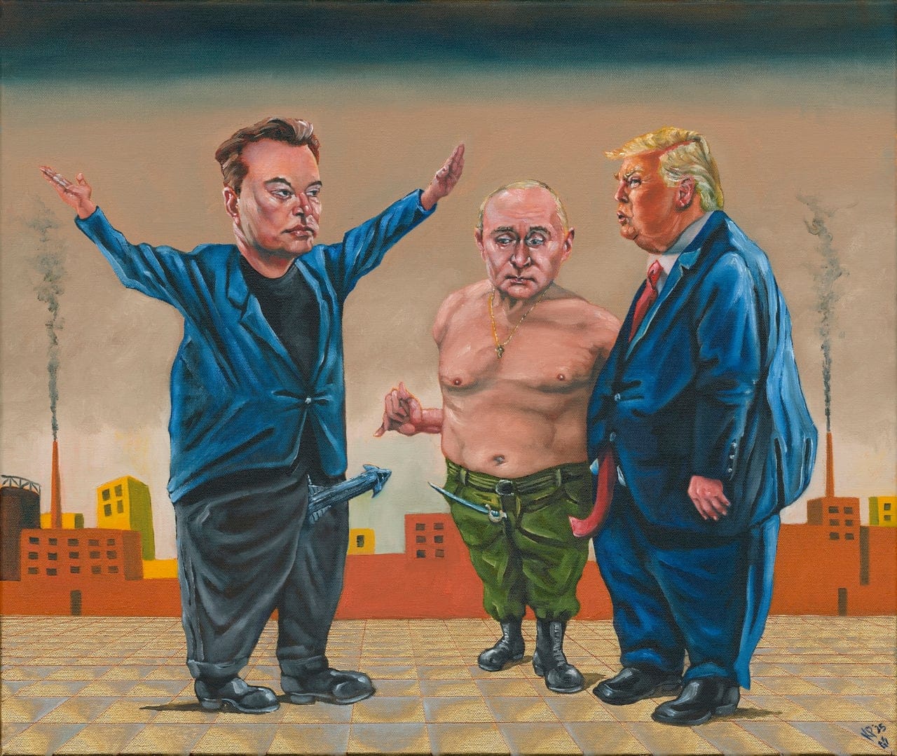 The Phallacies by Kevin Peddicord, Oil on canvas, 2025