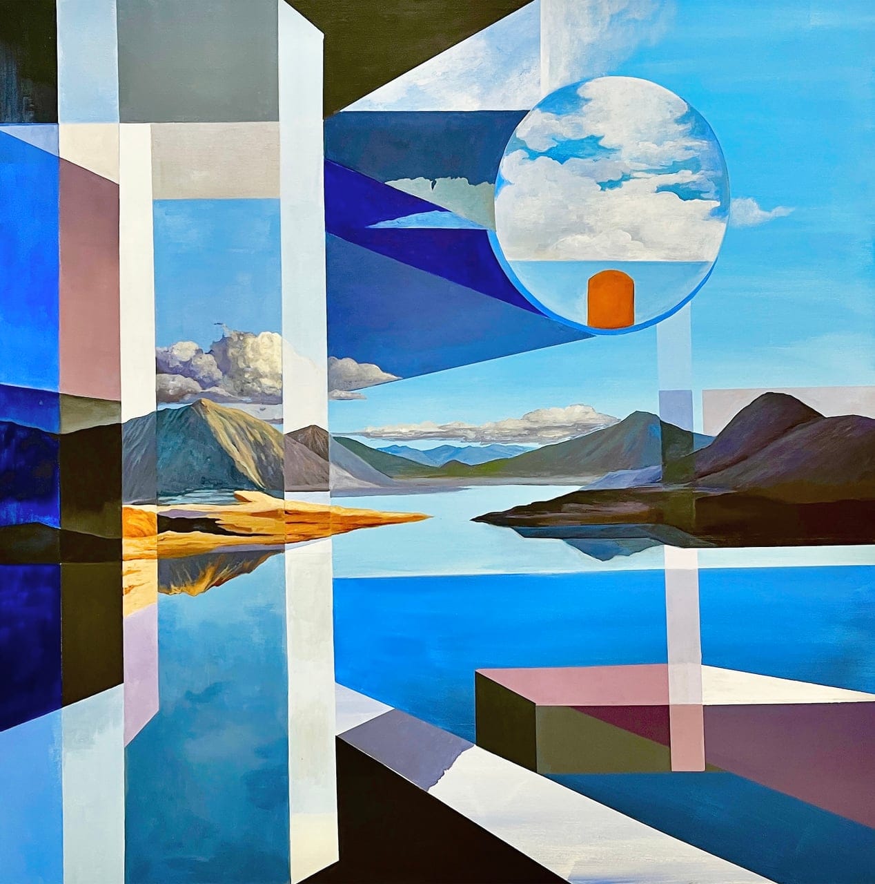 Multidimensional Space by Li Xinmo, Acrylic on canvas, 2024
