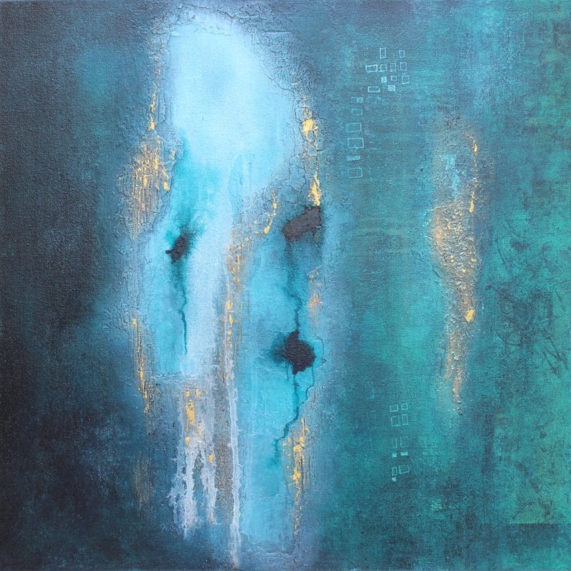 What Lies Beneath by Linz Challice, Acrylic on canvas