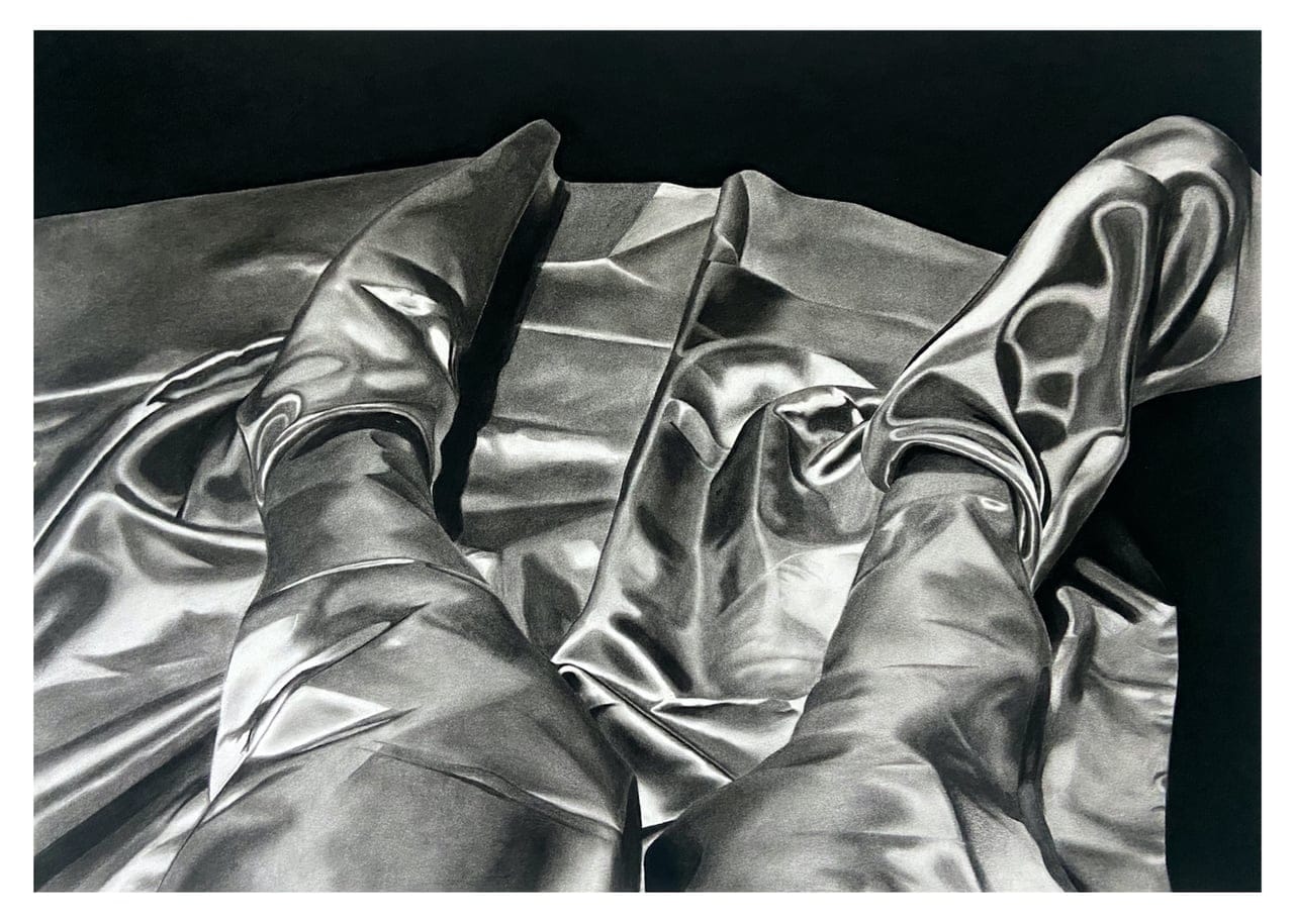 Obscured Motion by Livia Elea Viola, Charcoal on Paper, 2024