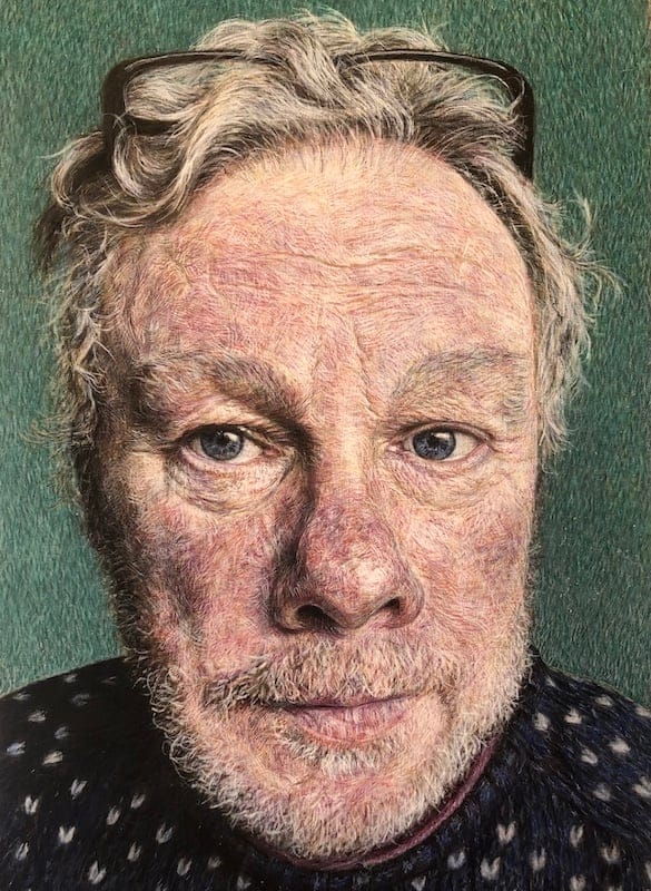 Paulus Seeing Me by Liz Purtill, Egg tempera on panel