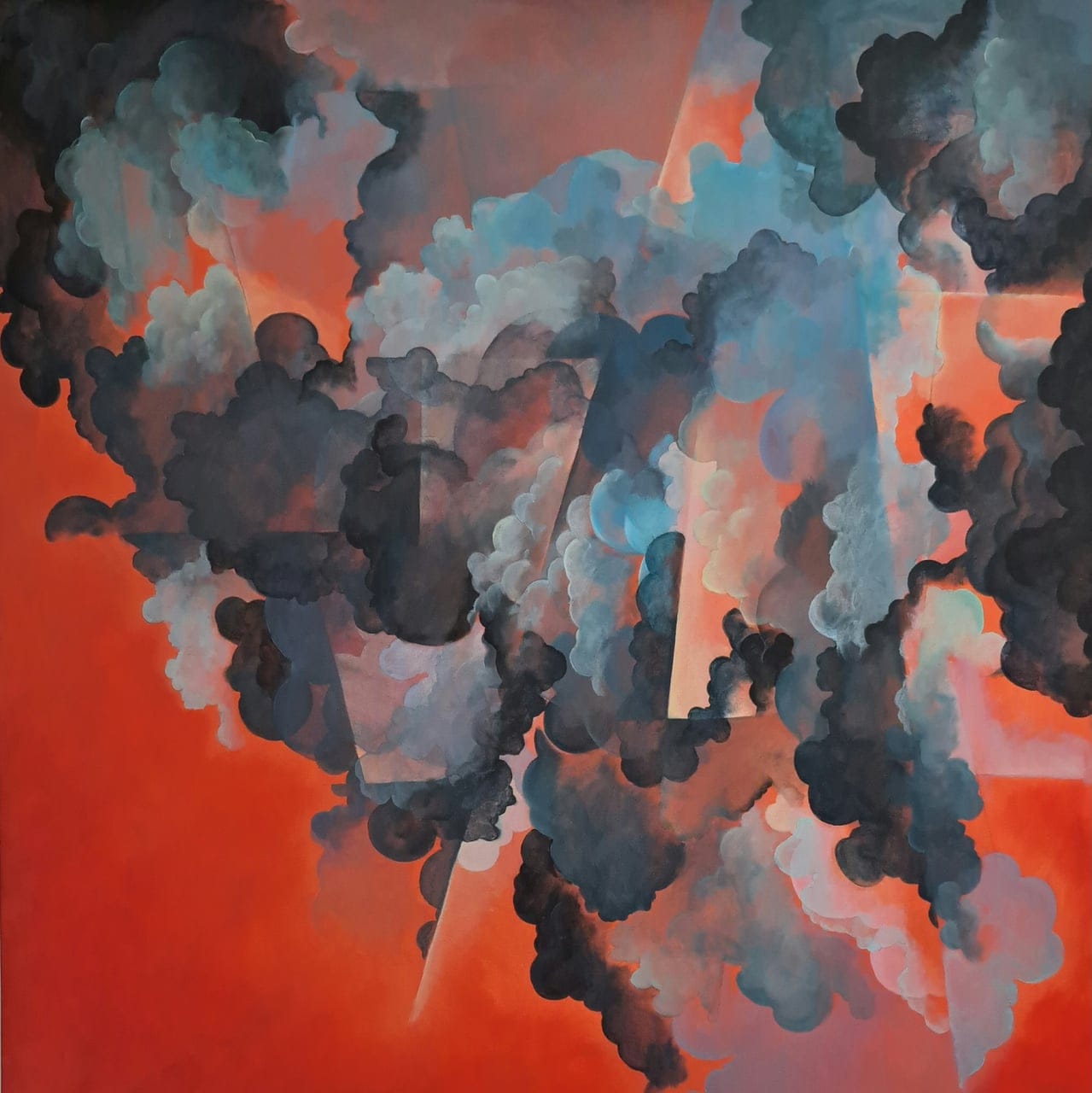 The Wrathful Sky by Lizzie O’Grady, Acrylic on canvas, 2024
