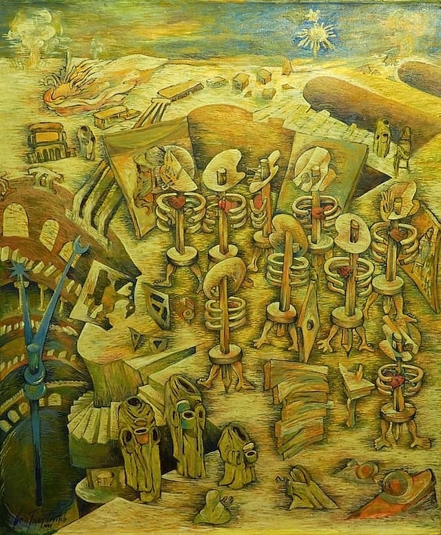 Synchronicity by Lorina Tayag Capitulo, Oil on canvas