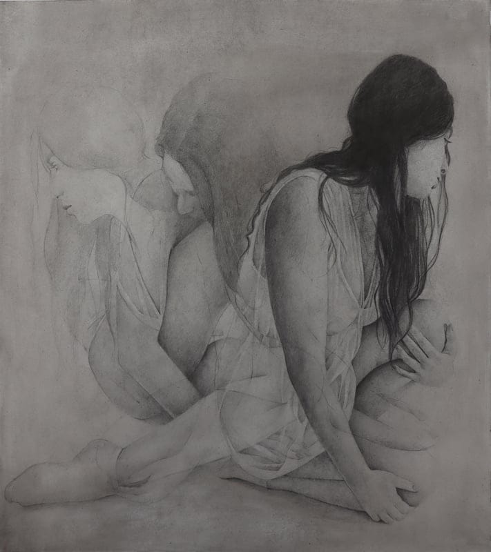 Stigmi by Loukia Soteriou, Graphite and ink on paper