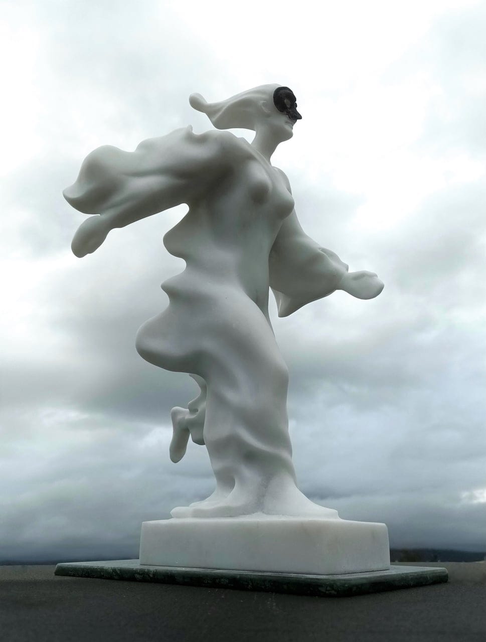 FUGA DI PULCINELLA by Luca Marovino, Stone sculpture, 2025