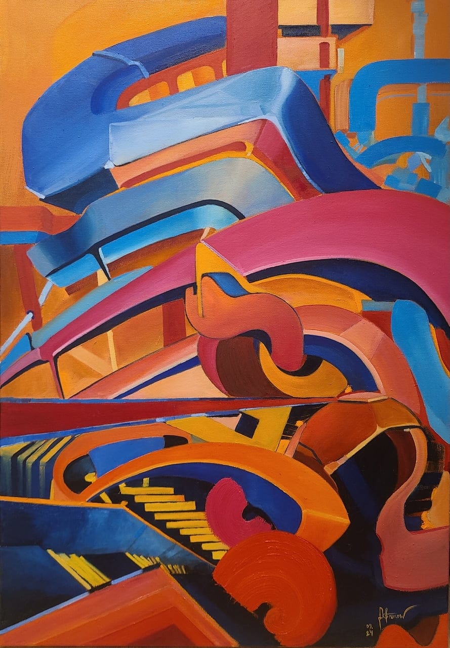 Exaltation by Marina Kulow, Oil on canvas, 2024