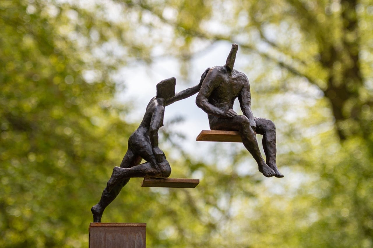 Touch by Mie Bogaerts, Bronze sculpture, 2019