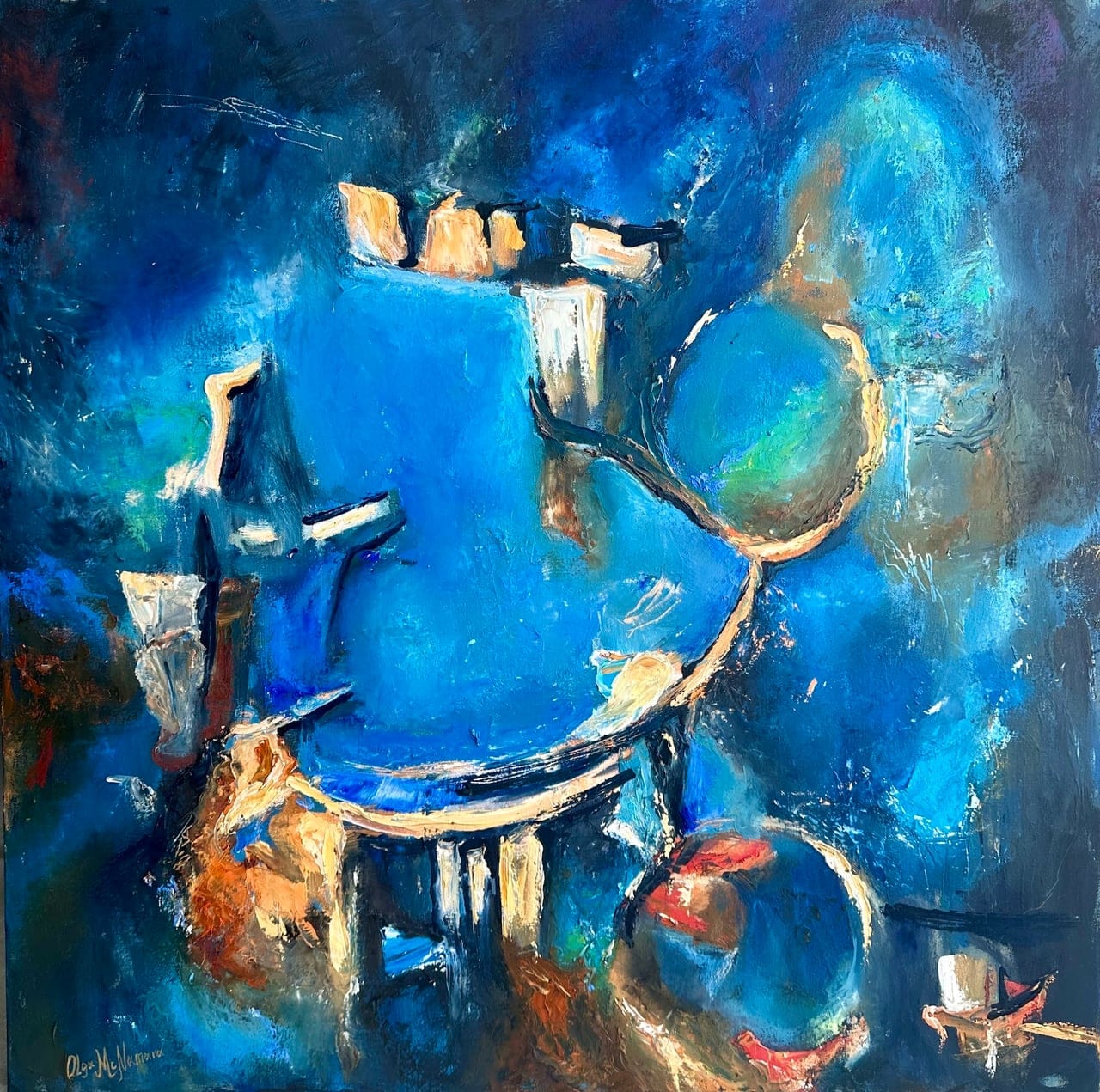 Ethereal Equilibrium by Olga McNamara, Oil on canvas, 2024