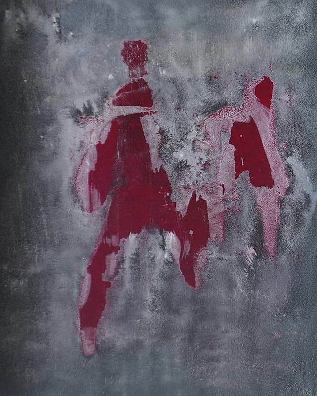 The Path by Parisa Shabani, Acrylic on sandpaper