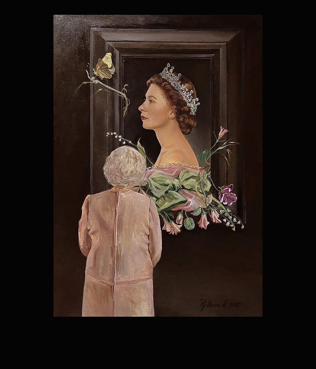 Three Faces of Majesty by Pyatnova Alina, Oil on canvas, 2025