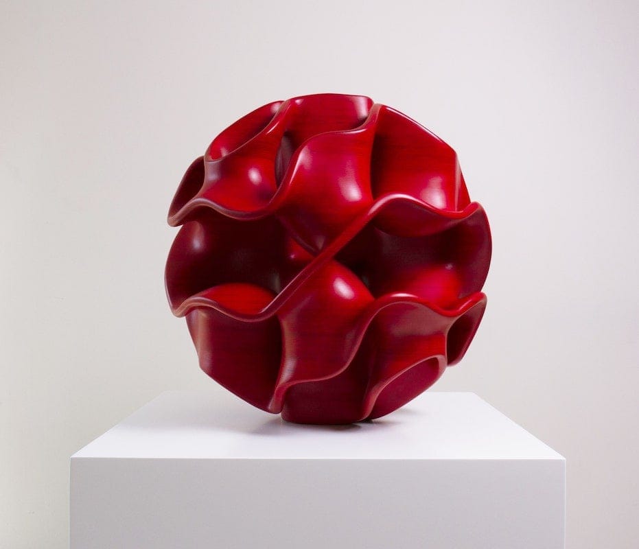 Spherical Harmony by Ricardo Mondragon, Birch Wood, CNC Machine.
