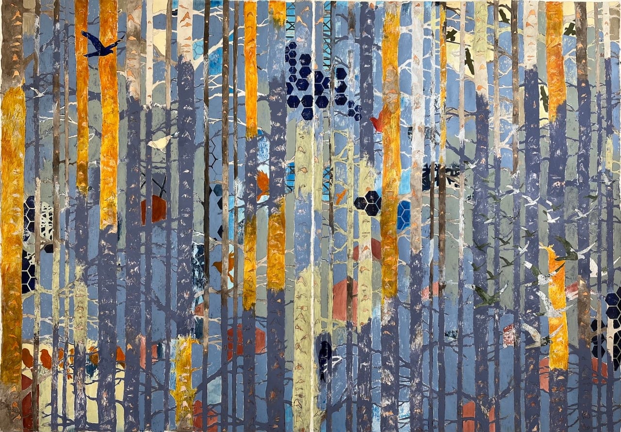 Incidental Take by Robin McClintock, Mixed Media on Paper, 2024