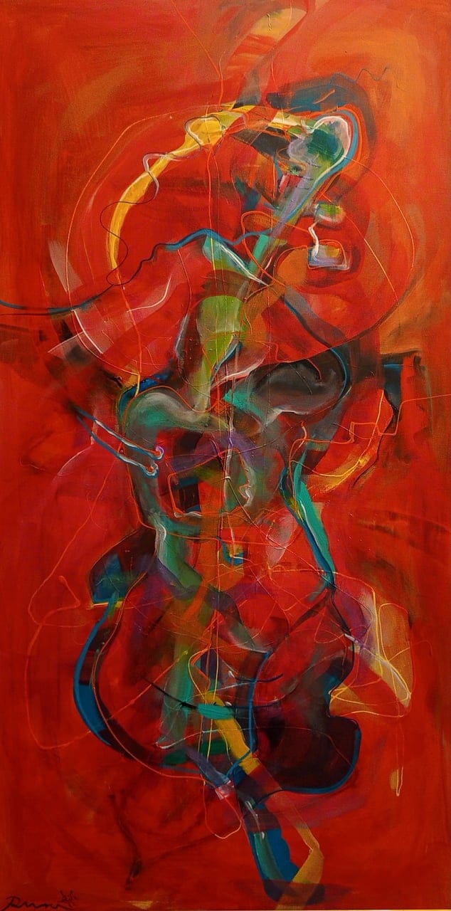 Mantis by Rusa Trajkova, Acrylic on canvas, 2025