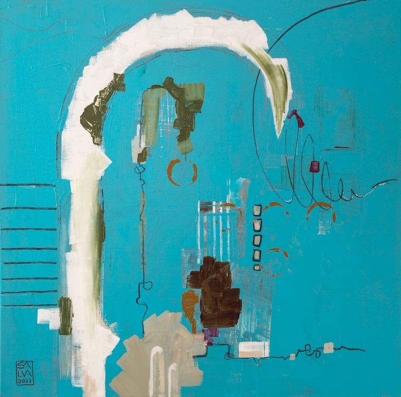 composizione_16_23 by SALVA (Salvatore Balice), Mixed media on canvas