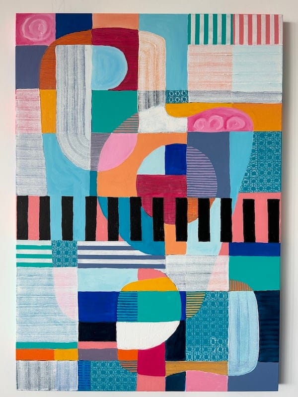 Assembled 2023 by Samantha Malone, Acrylic on canvas