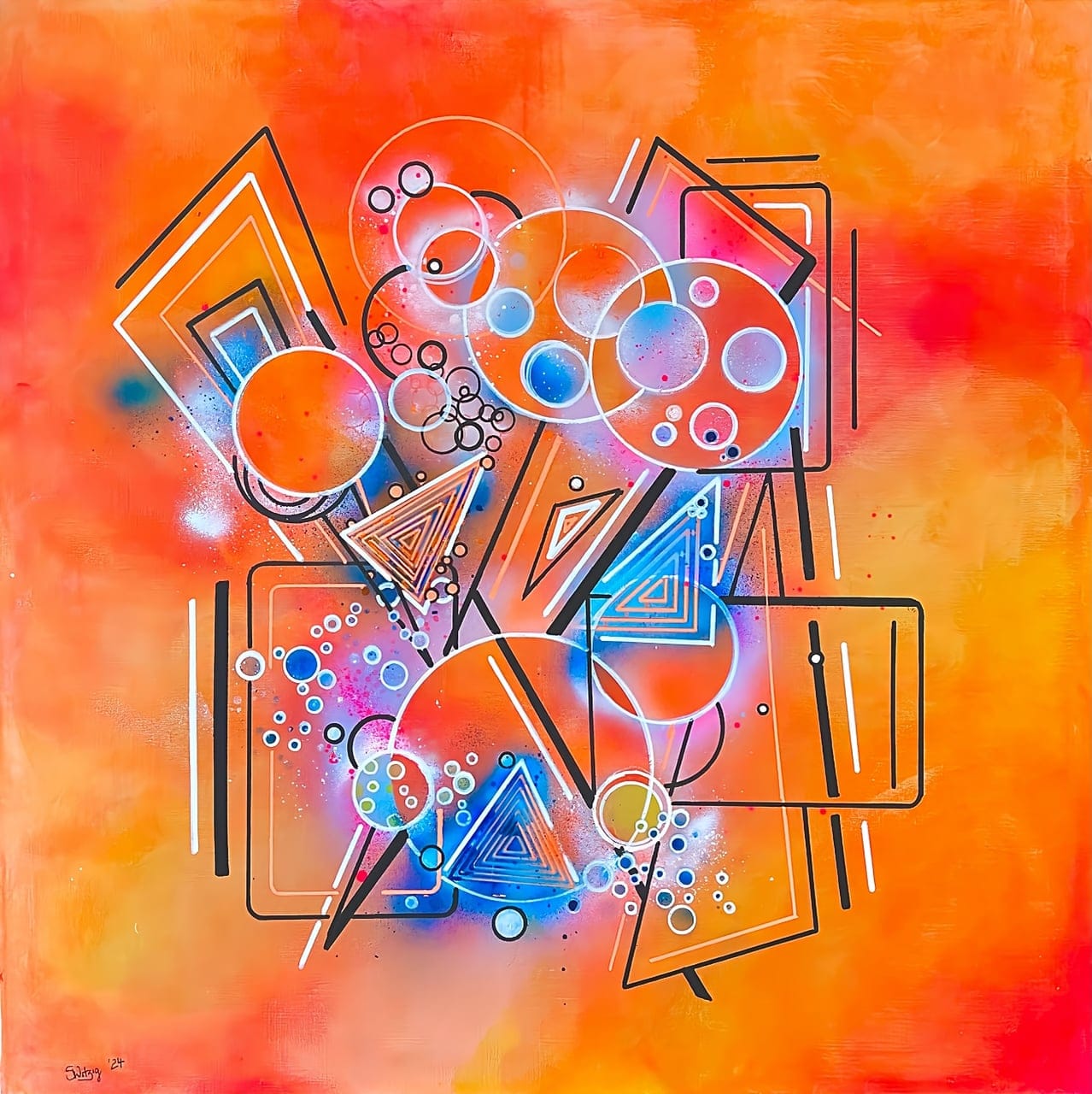 Trial by fire by Susanne Witzig, Acrylic on canvas, 2024