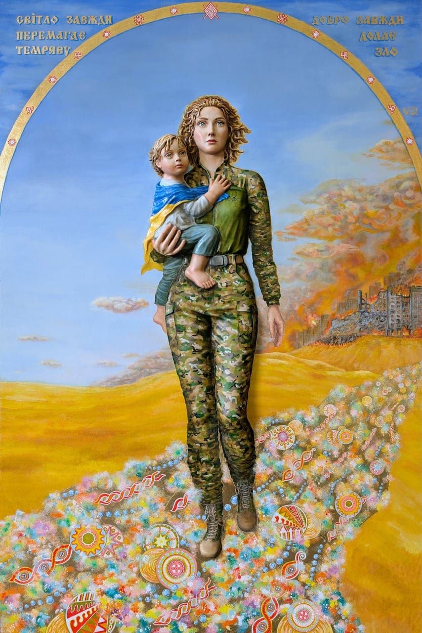 Way of Hope by Valentina Duben, Mixed media on board, 2024