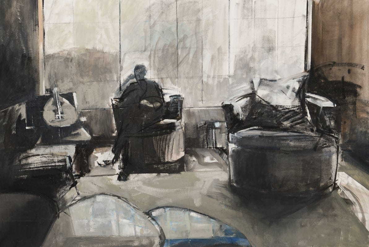 The Philosopher by Yael Boverman-Attas, Mixed media on canvas