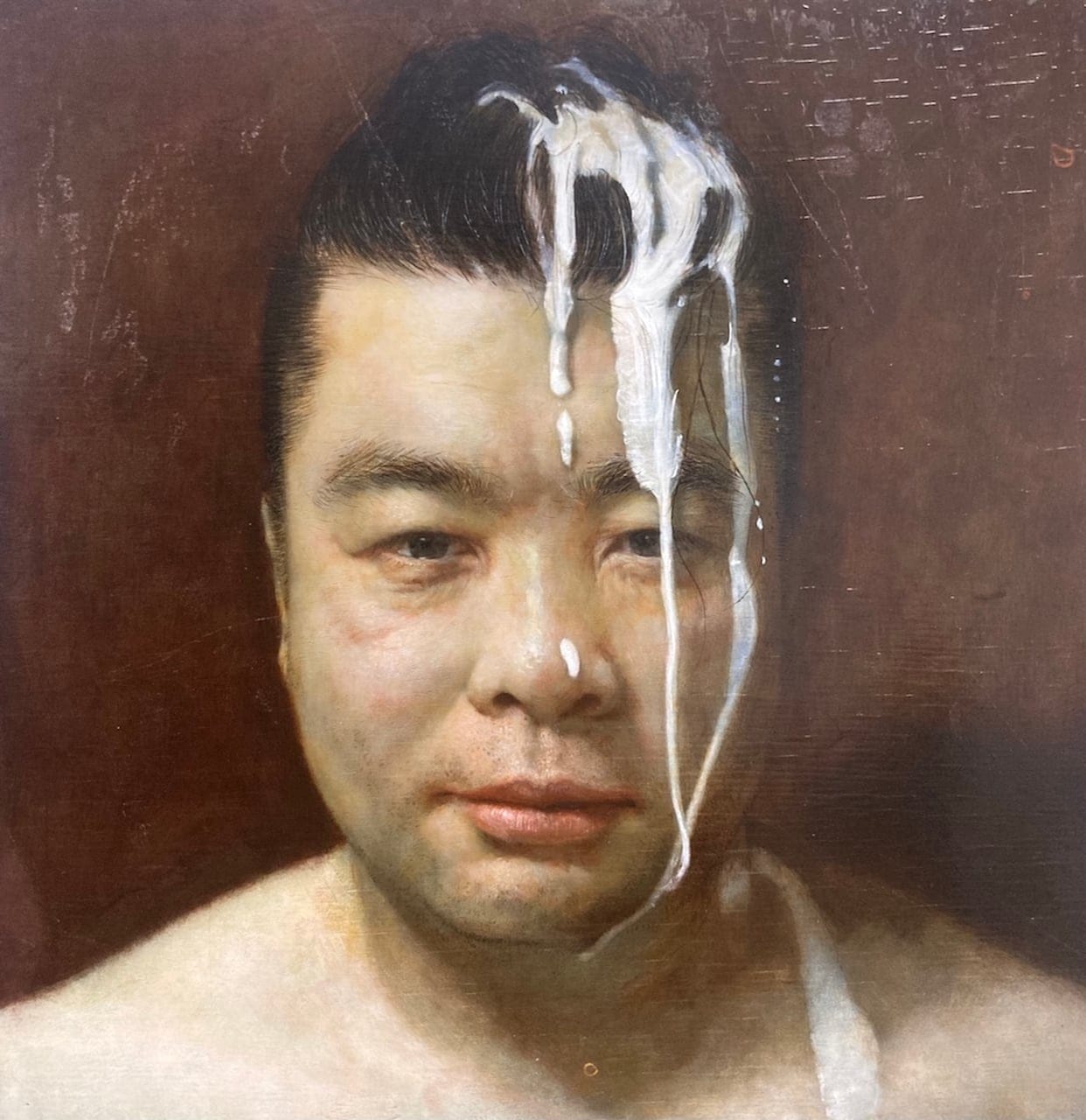 Self Portrait Series 1 by Zhang Fushuai, Oil on board, 2024